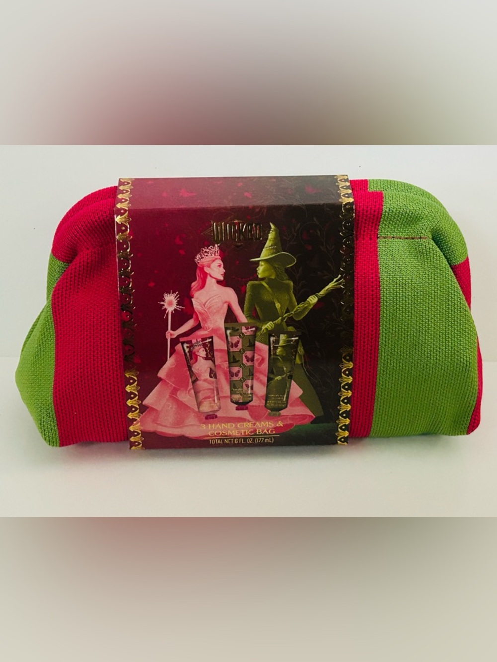 NEW!! Wicked For Good Cosmetic Bag and Three (3) Piece Hand Cream Set (NWT)